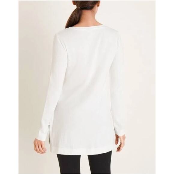 Chico's Zenergy Witch Way to the Wine Tee V Neck Halloween Size 1 Medium 8/10 - Picture 2 of 13